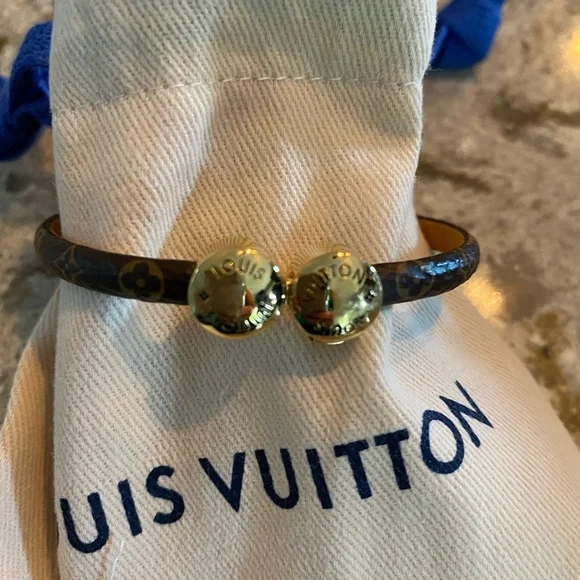 Louis Vuitton Gold and Brown Bracelet - Picture 2 of 9